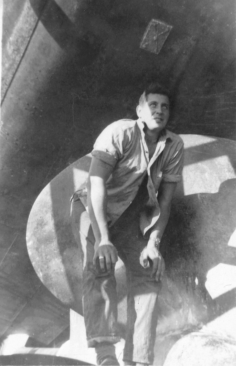 Guy Bourke on propeller.