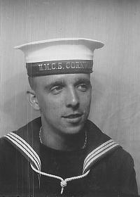 Portrait of Roger Rayner at HMCS Cornwalls