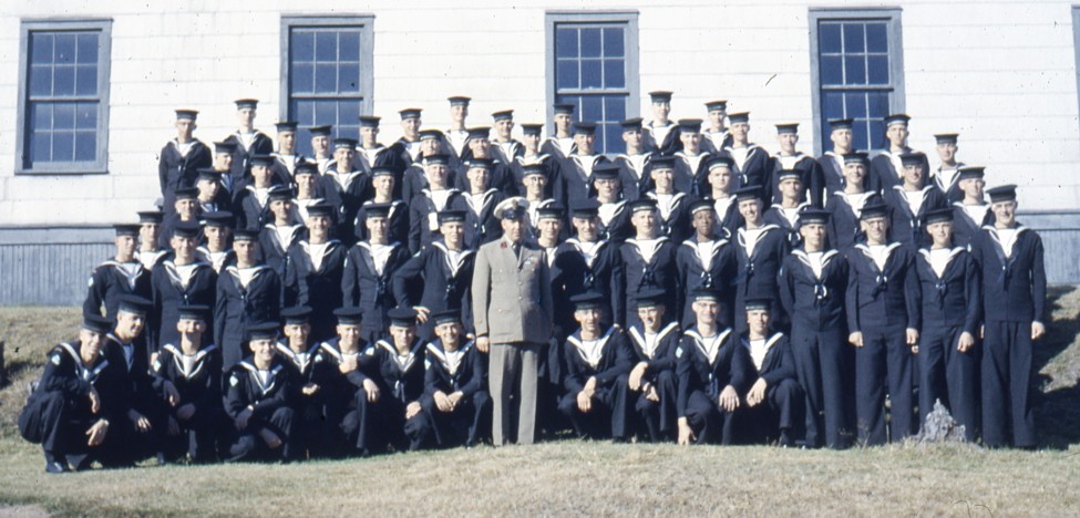 Royal Canadian Navy Recruits at HMCS Cornwallis, 1960.