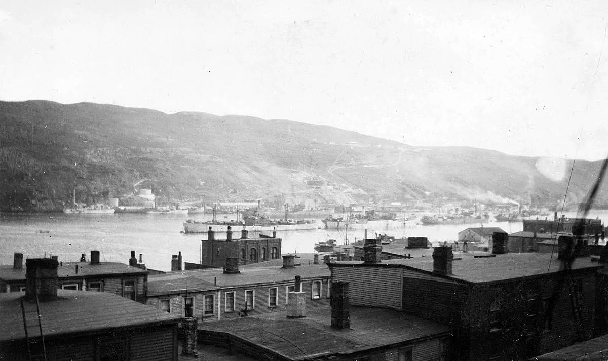 Unknown ships, probably in St. John's harbour.