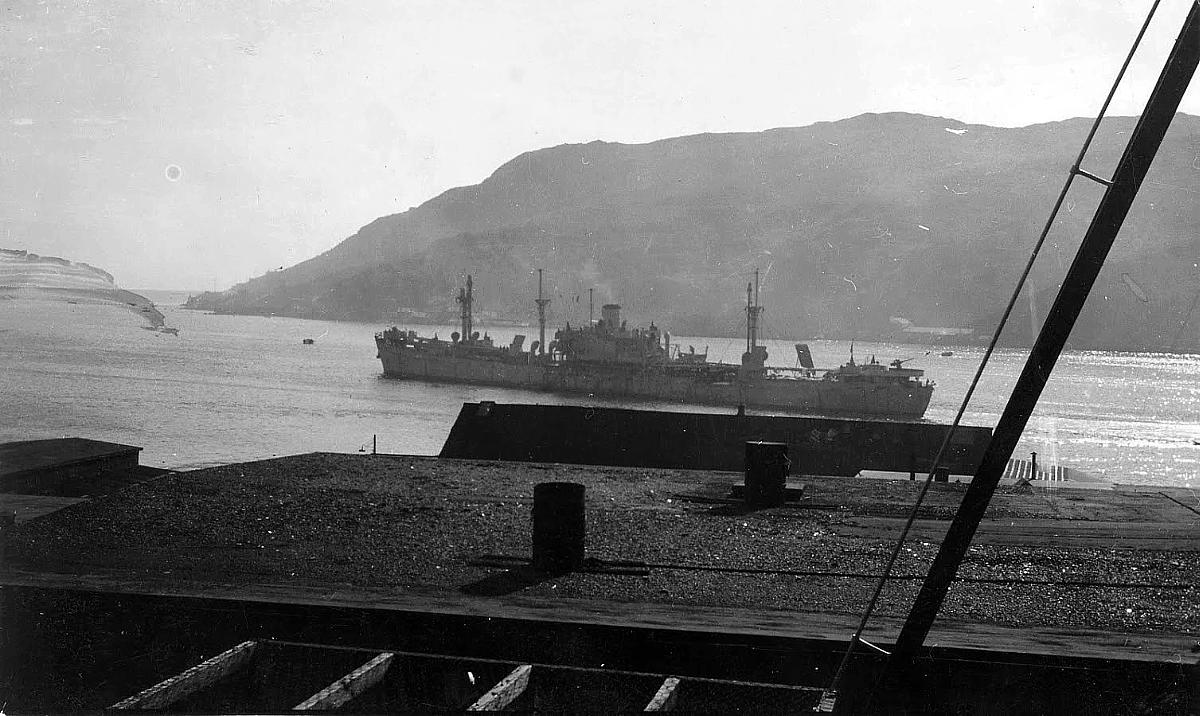 Unknown ship, probably in St. John's harbour.