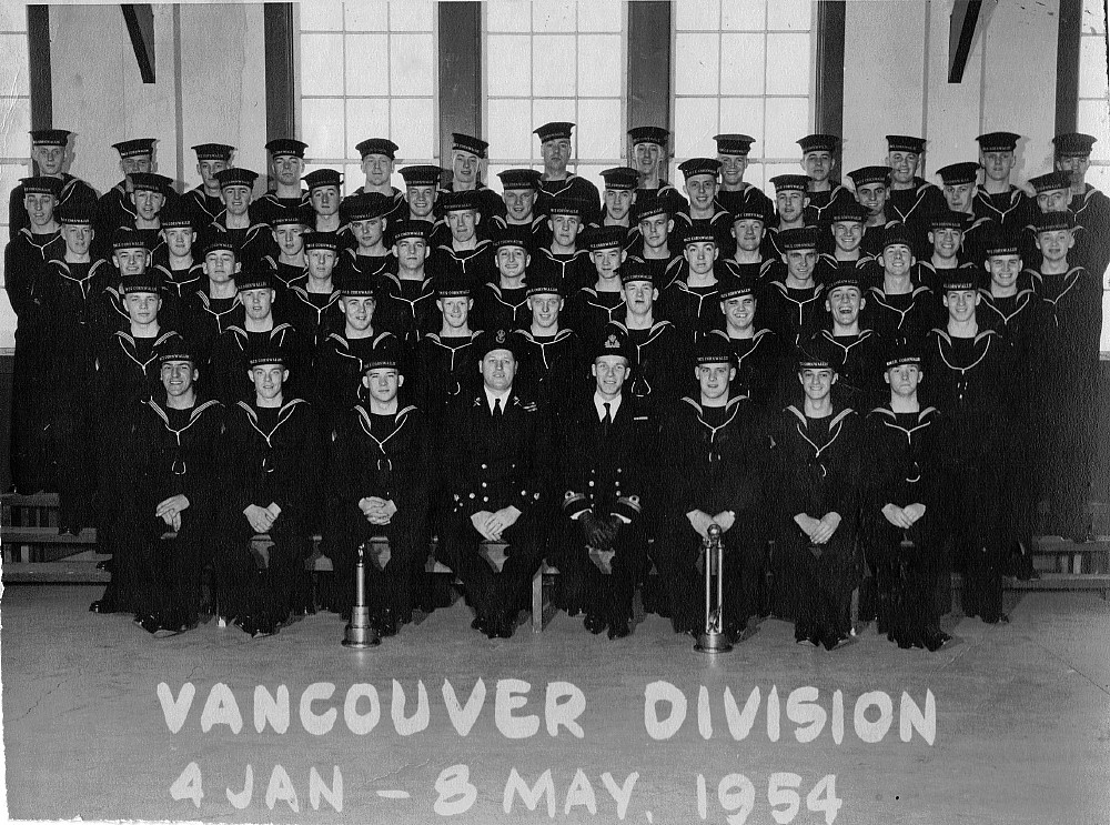 Vancouver Division, HMCS Cornwallis, 1954