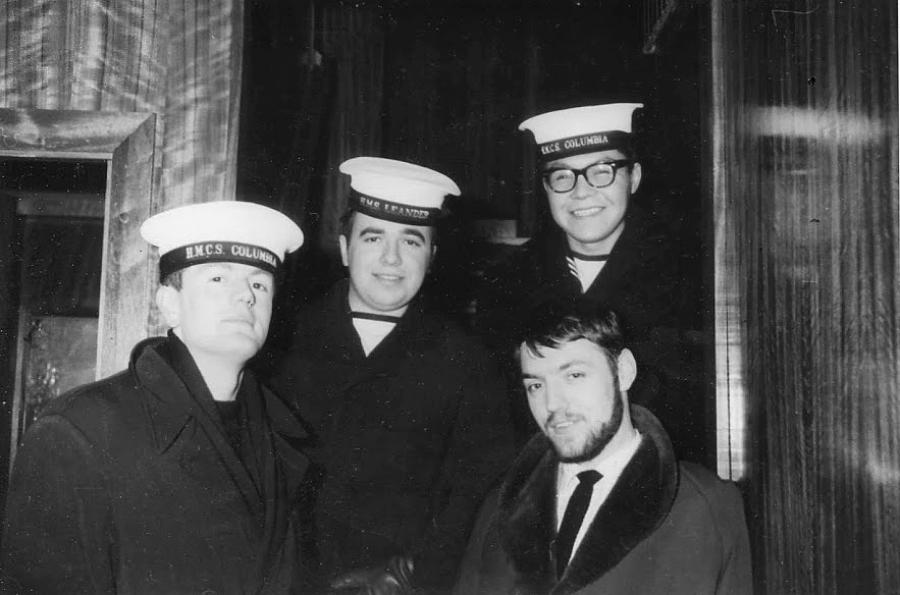 Four sailors, two from HMCS Columbia.