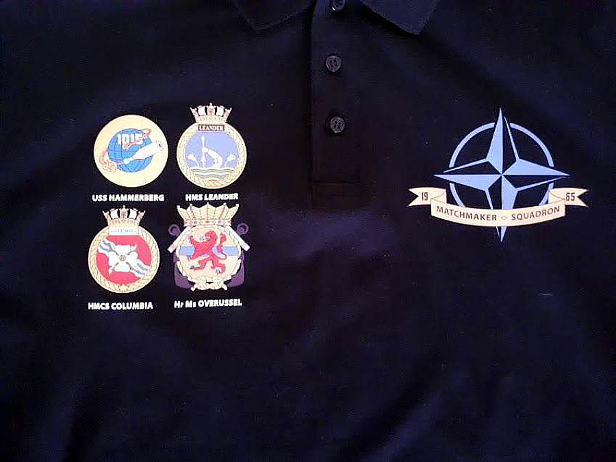 Badges from ships in the Matchmaker Squadron.