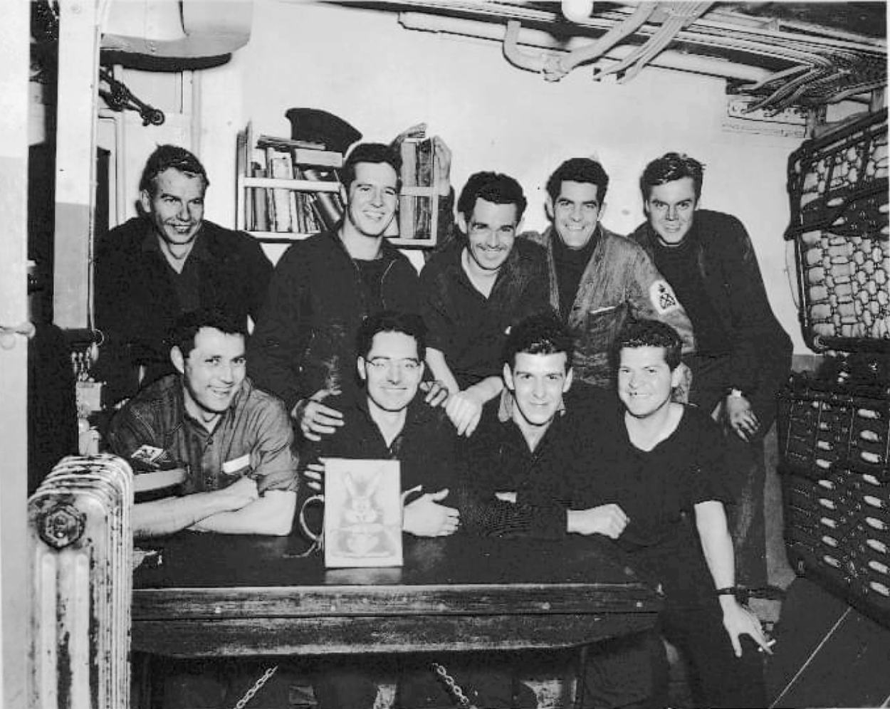 Men in C&PO's Mess, c.1945.