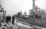 HMCS Nootka at Sea, 1953