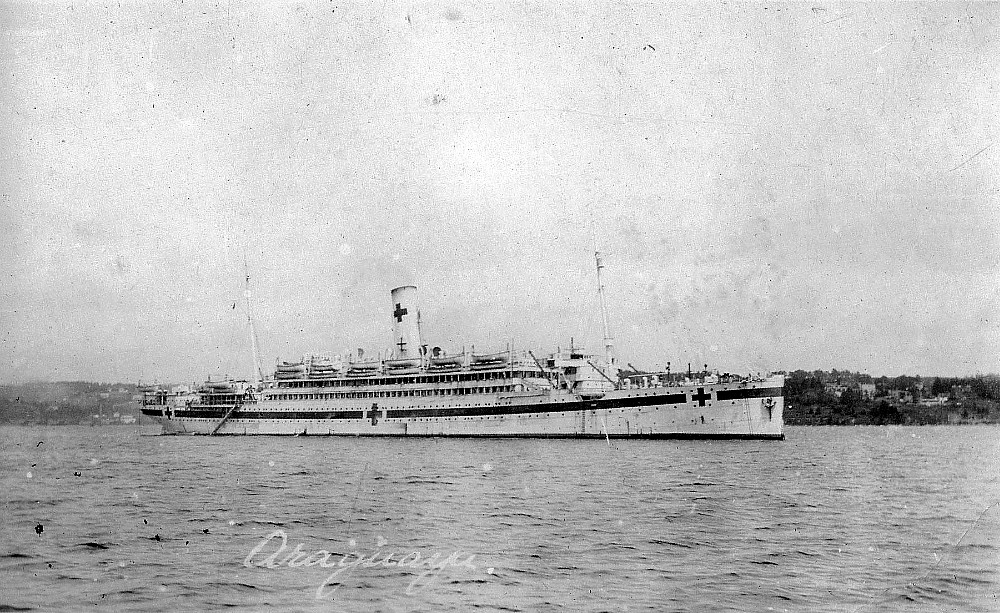 The Araguaya, a hospital ship