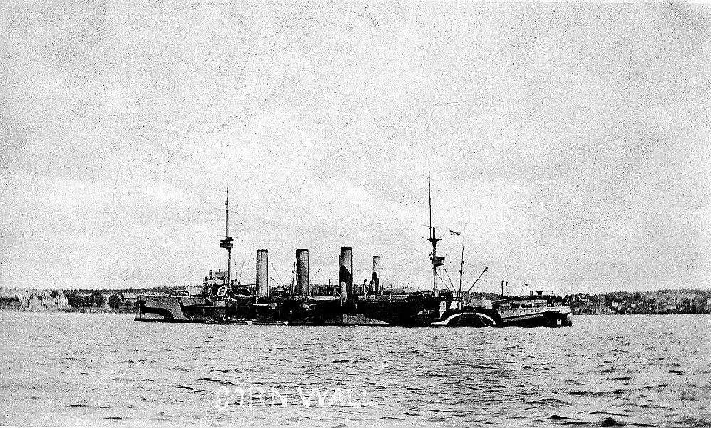 HMS Cornwall, WW1