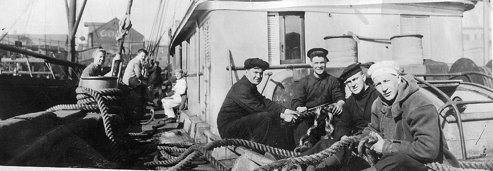 Crew members of unknown ship.