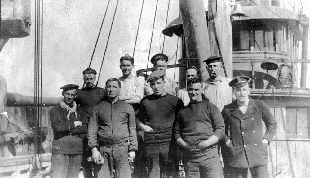 Crew members of unknown ship.