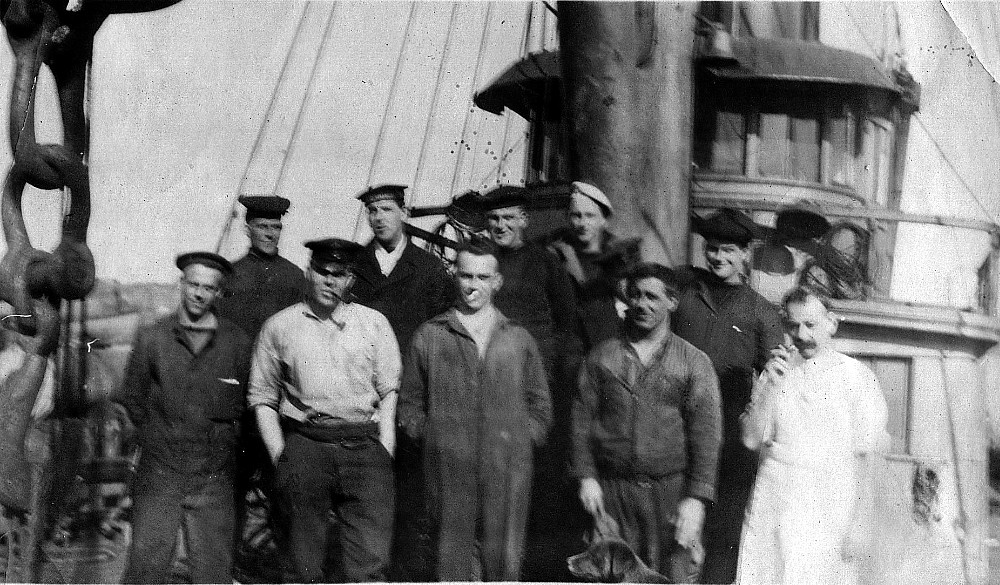 Crew members of unknown ship.