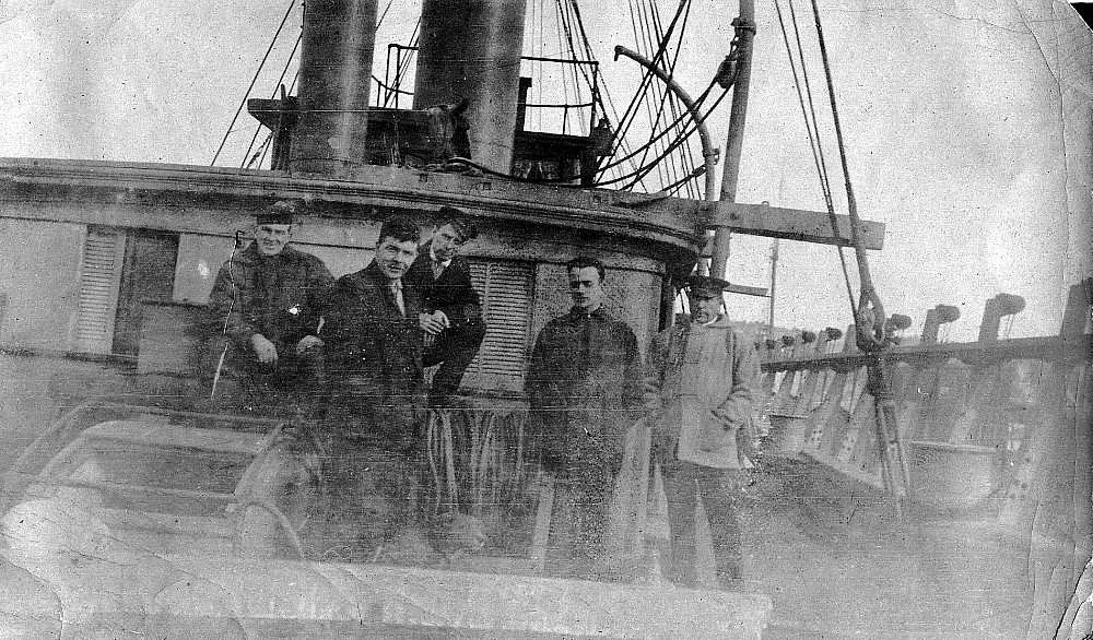 Crew members of unknown ship.