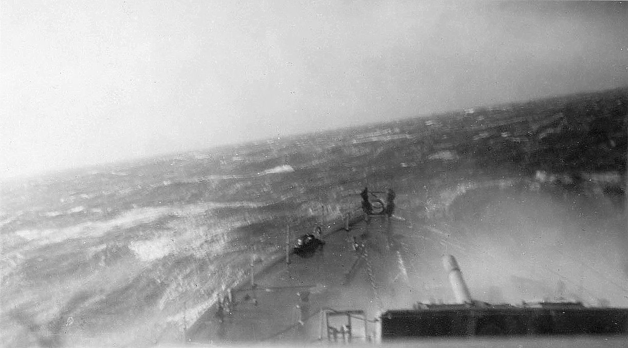 storm at sea, WW2