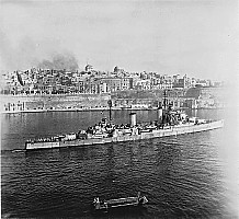 HMCS Ontario leaving Malta