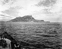 Gibraltar from HMCS Ontario
