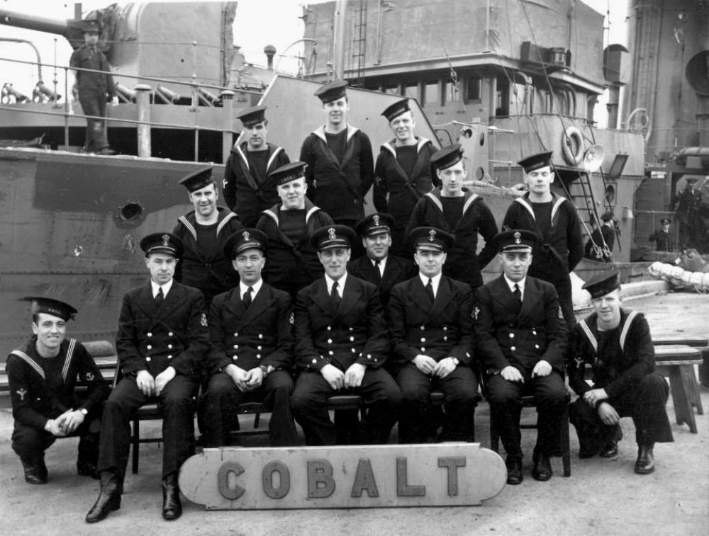 Crew members of HMCS Cobalt, circa 1945.