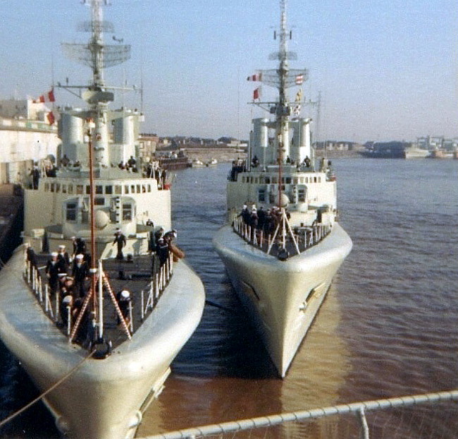 Royal Canadian Navy : HMCS Bonaventure in New Orleans.