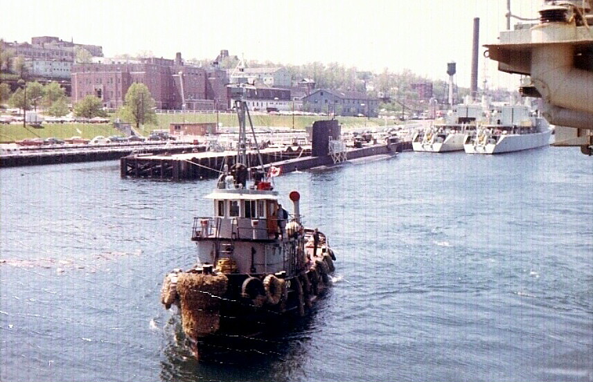 Royal Canadian Navy : HMCS Bonaventure in Halifax.