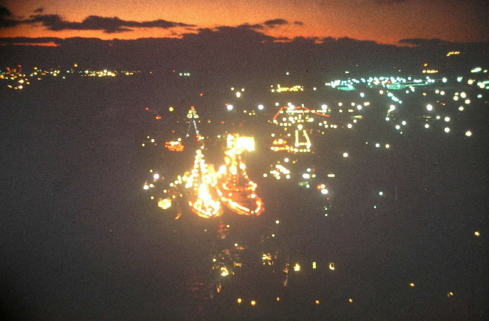 Royal Canadian Navy : Christmas lighting, HMC Dockyard, Halifax.