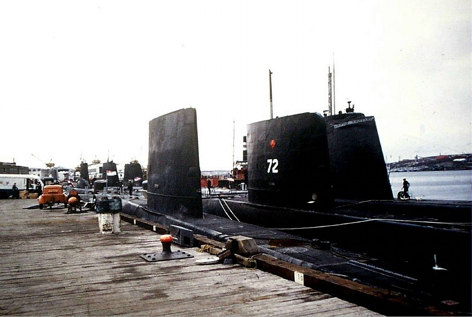 Royal Canadian Navy : HMCS Okanagan in Halifax.