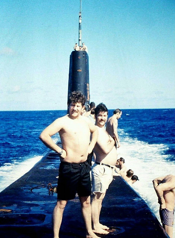 Royal Canadian Navy : HMCS Okanagan Barbeque at sea, Feb., 1974.