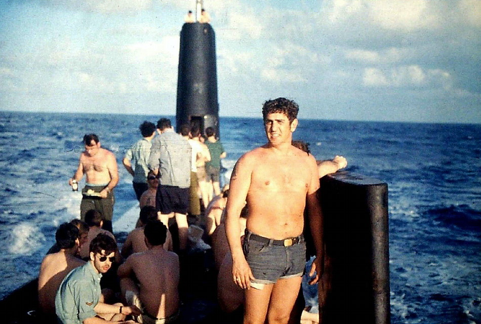 Royal Canadian Navy : HMCS Okanagan Barbeque at sea, Feb., 1974.