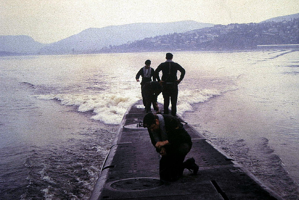 Royal Canadian Navy : HMCS Okanagan in Corner Brook NL, July, 1974.