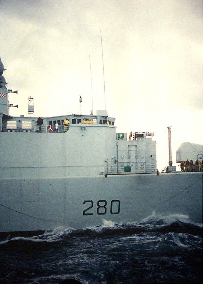 Royal Canadian Navy : HMCS Iroquois, at sea, 1978.