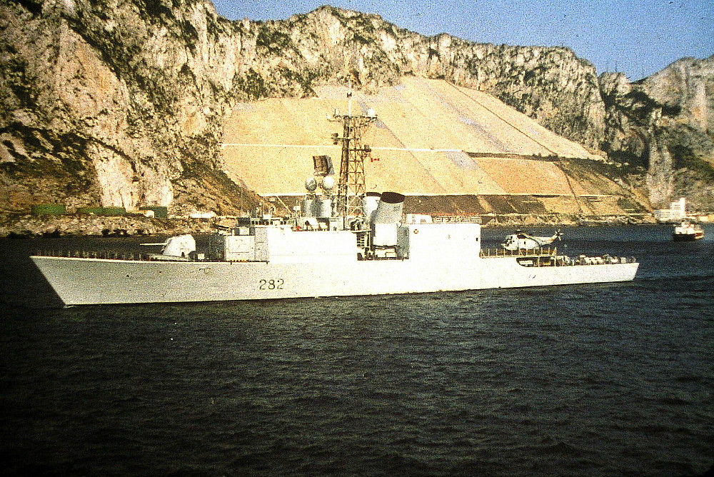 Royal Canadian Navy : HMCS Athabaskan, visit to Gibraltar, 1983.