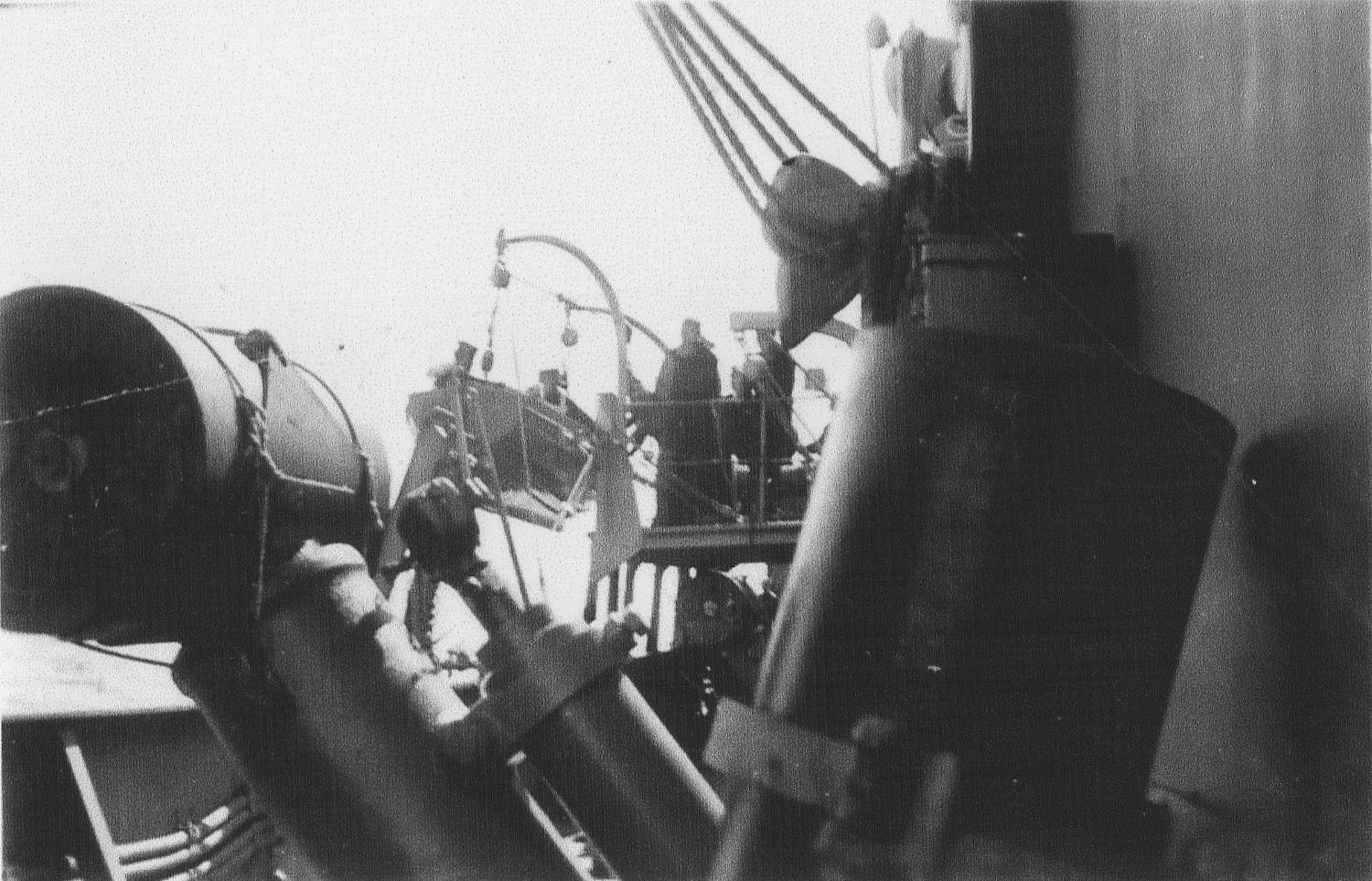 Depth charge thrower.