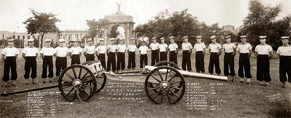 HMCS York, Naval Field Gun Crew, 1943