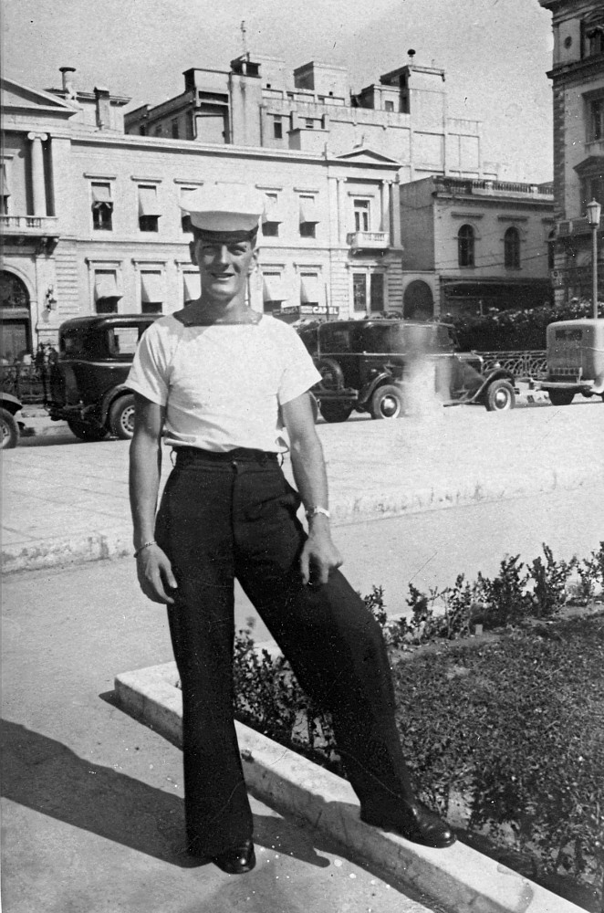 Royal Canadian Navy : Kenneth McCuish in Athens, Greece, 1952