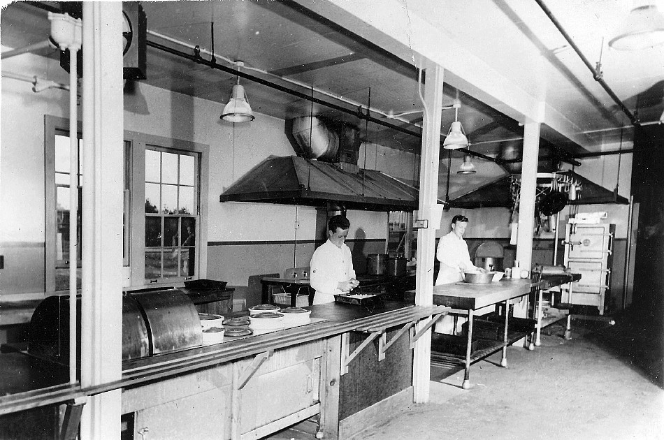 Royal Canadian Navy : Galley on unidentified land base.
