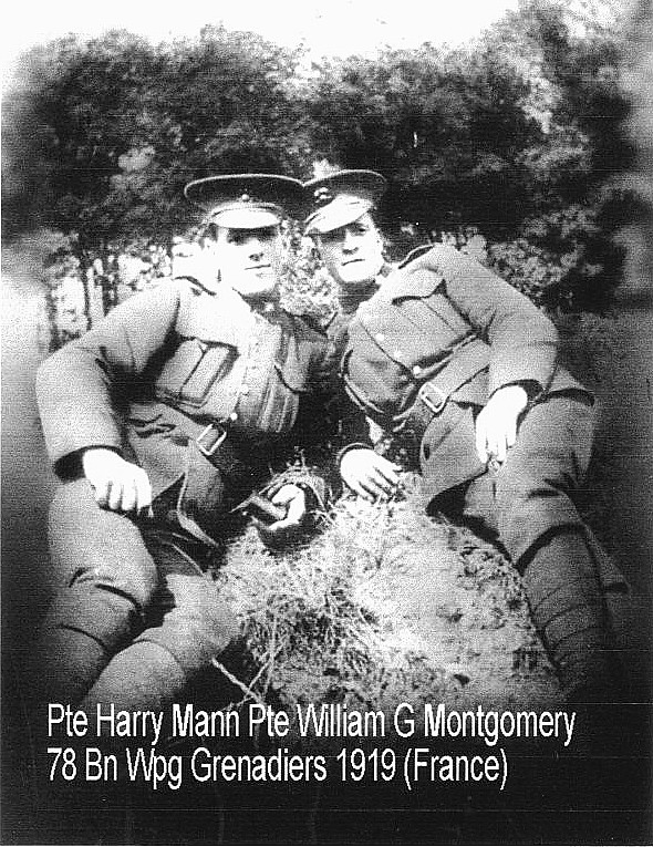 Pte William G Montgomery, 1919