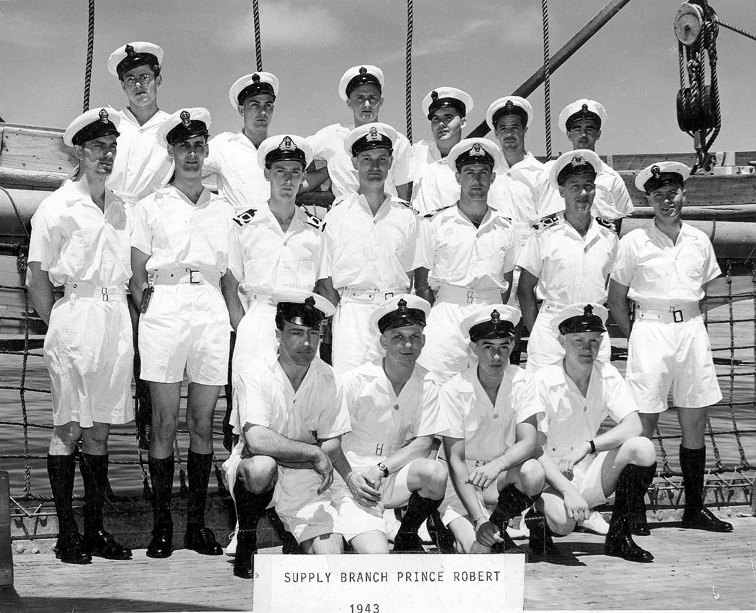 Royal Canadian Navy : HMCS Prince Robert, Supply Branch, Officers and Petty Officers