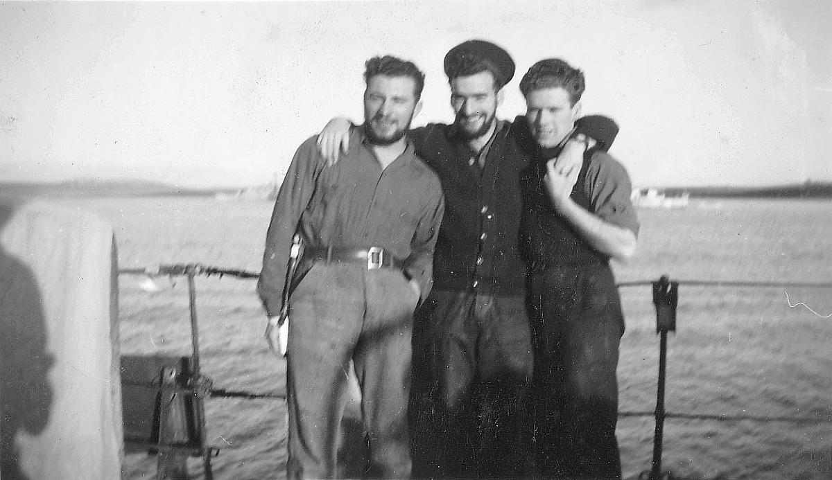 HMCS Sioux: Albert & Danny & Taff.