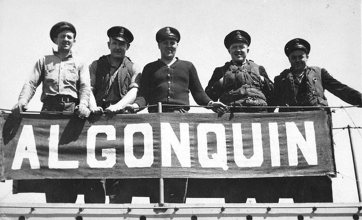 HMCS Algonquin five chief petty officers.