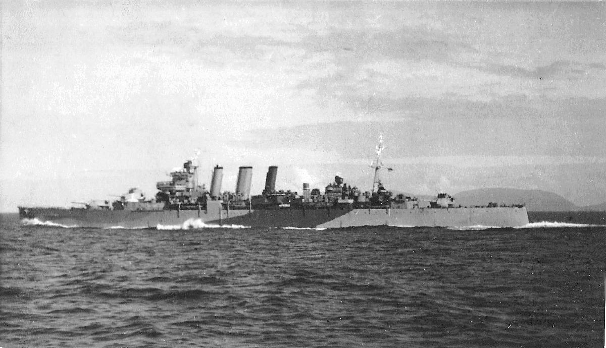 HMS Berwick, convoy to Russia, 1944.