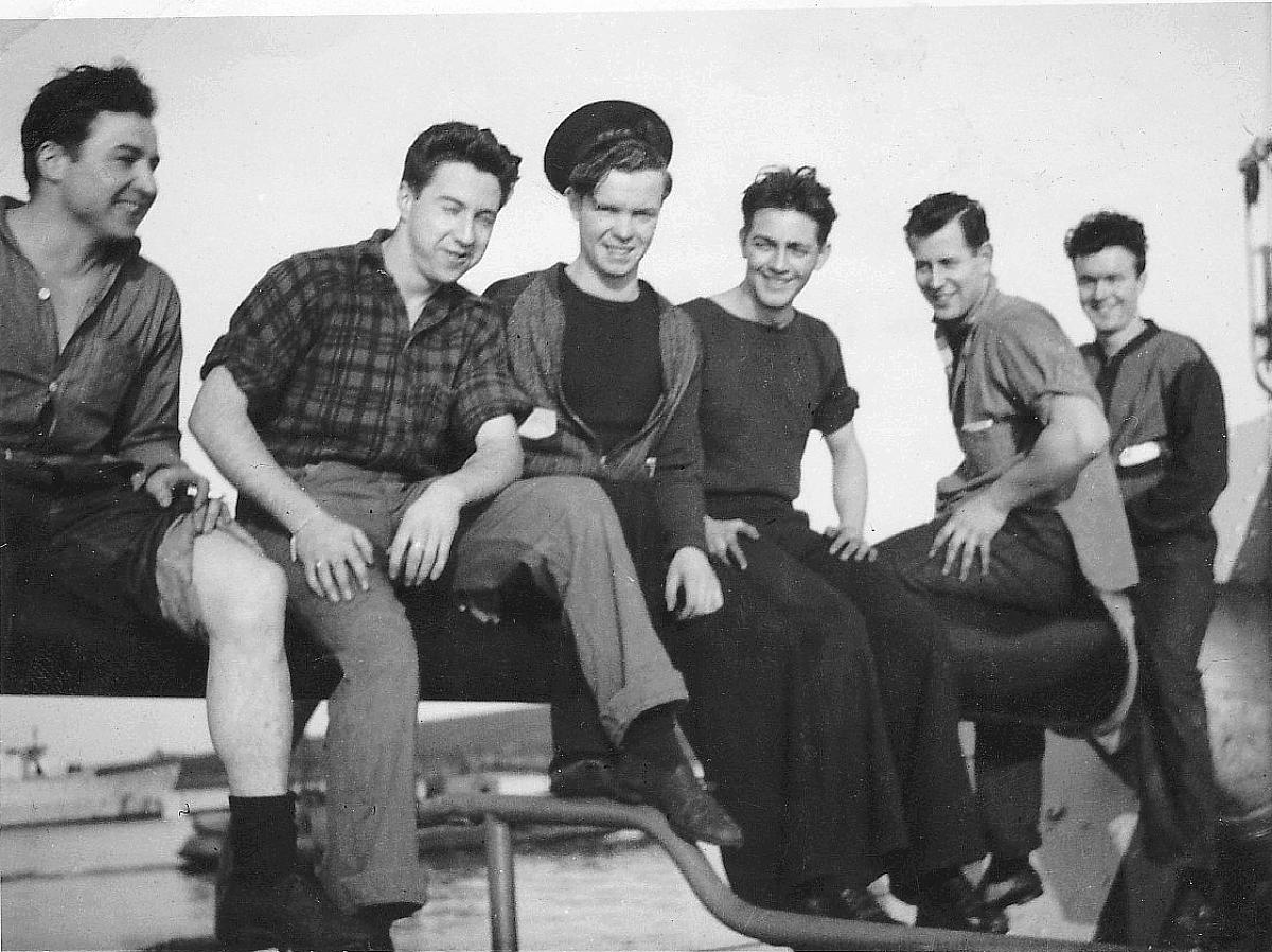 HMCS Sioux: Some men of Mess #23. Majewski & Dorman & McMahon & Montgomery & Bourke & Nicolson