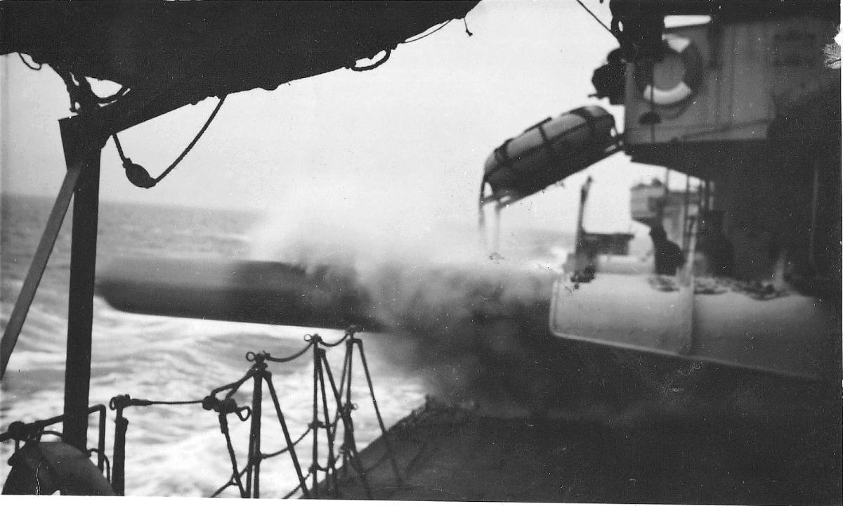 Launching of a torpedo