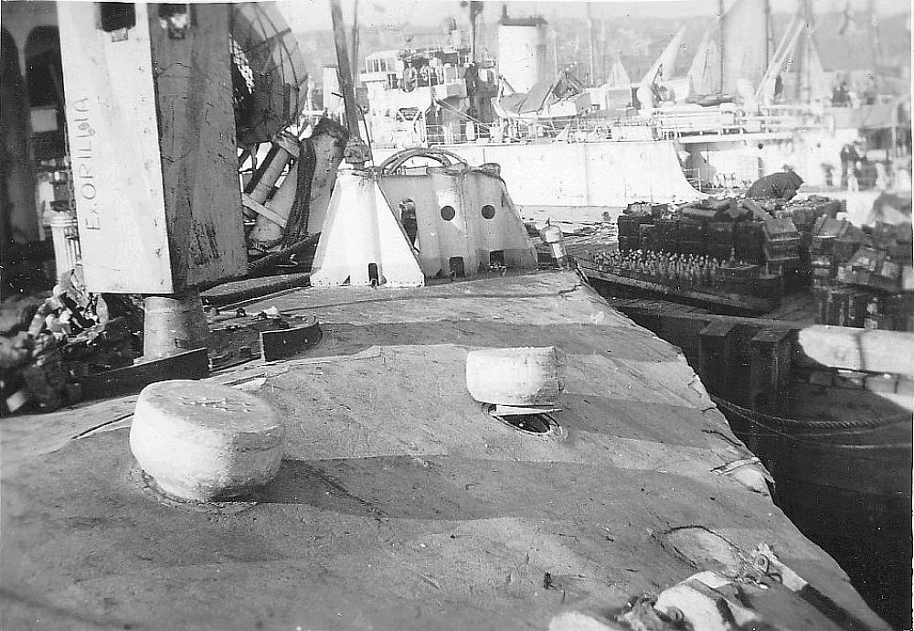 Deck damage HMCS Saguenay.