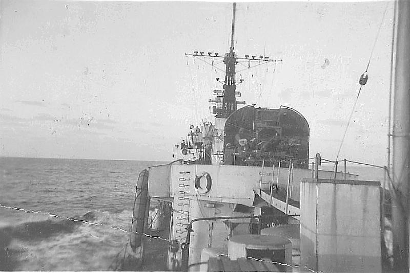 Possibly HMCS Sioux at sea.