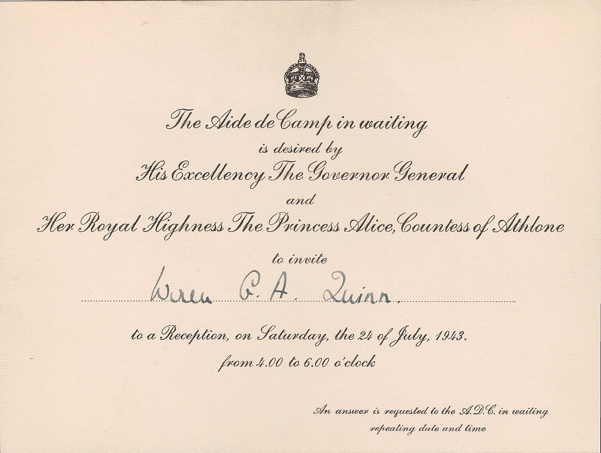 Reception invitation