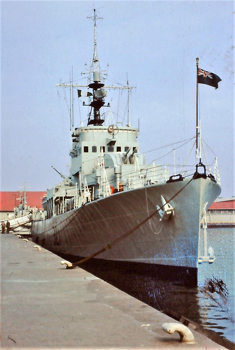 HMCS Lanark in Hamilton, Ontario, stormy seas.