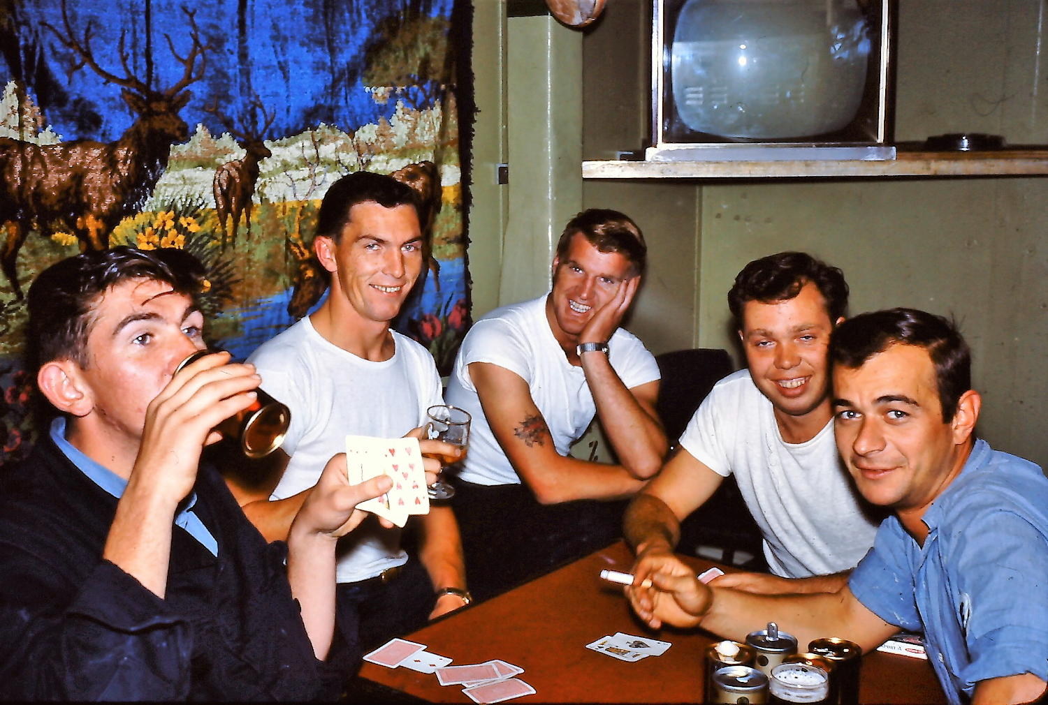 Men in #3 mess, hmcs ottawa.