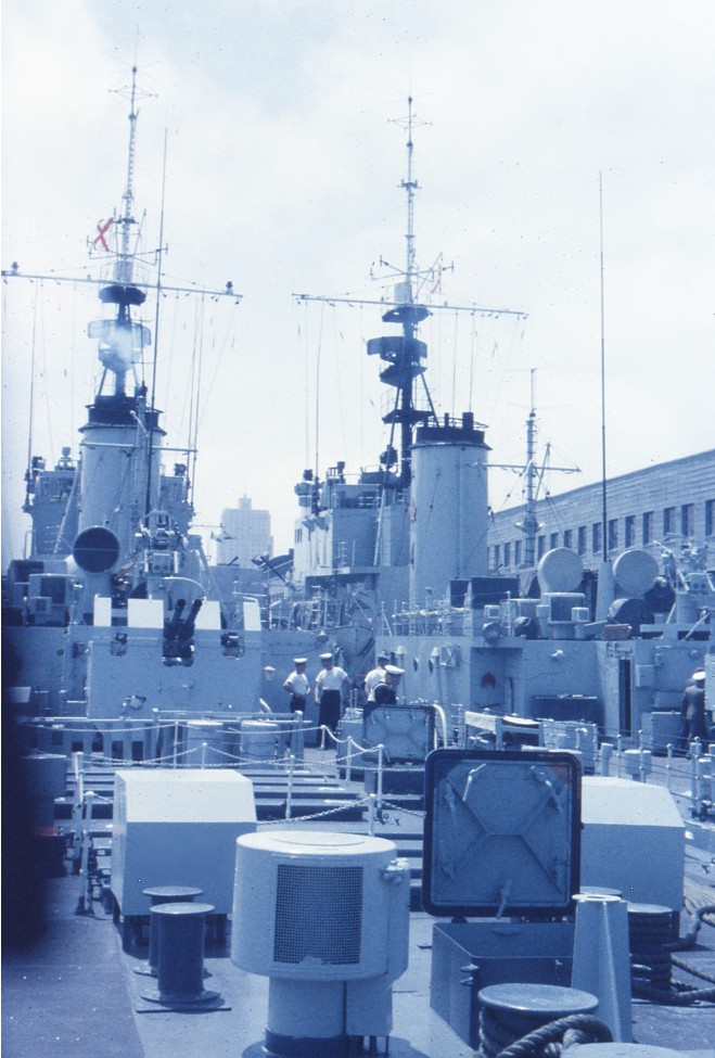 Royal Canadian Navy : H.M.C.S. Ste Therese, view of quarterdeck.