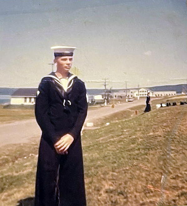 Steve Stevenson at HMCS Cornwallis, 1961.