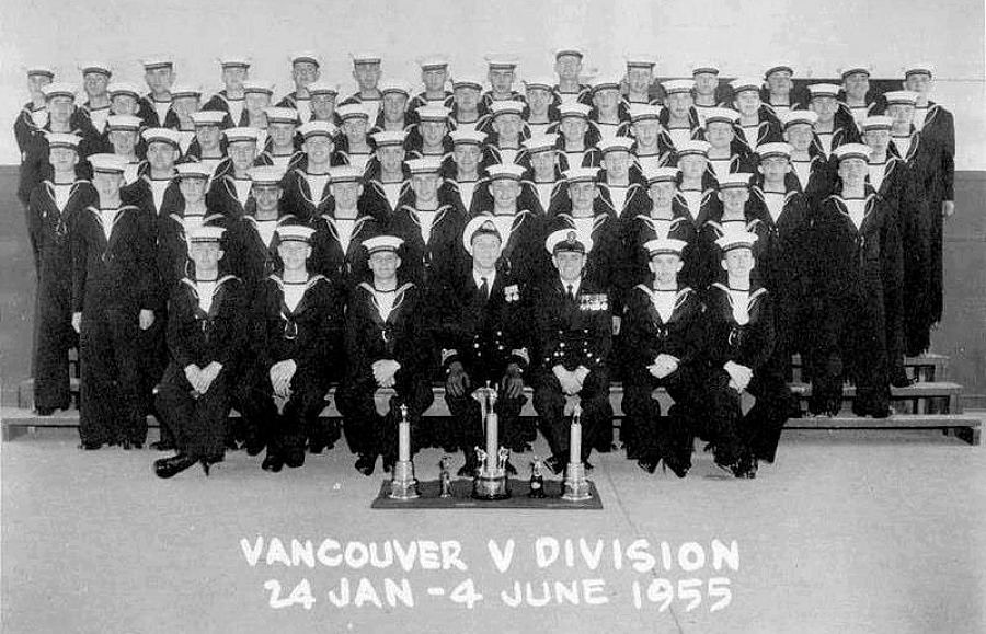 Royal Canadian Navy : HMCS Cornwallis, Vancouver V Division, 1955