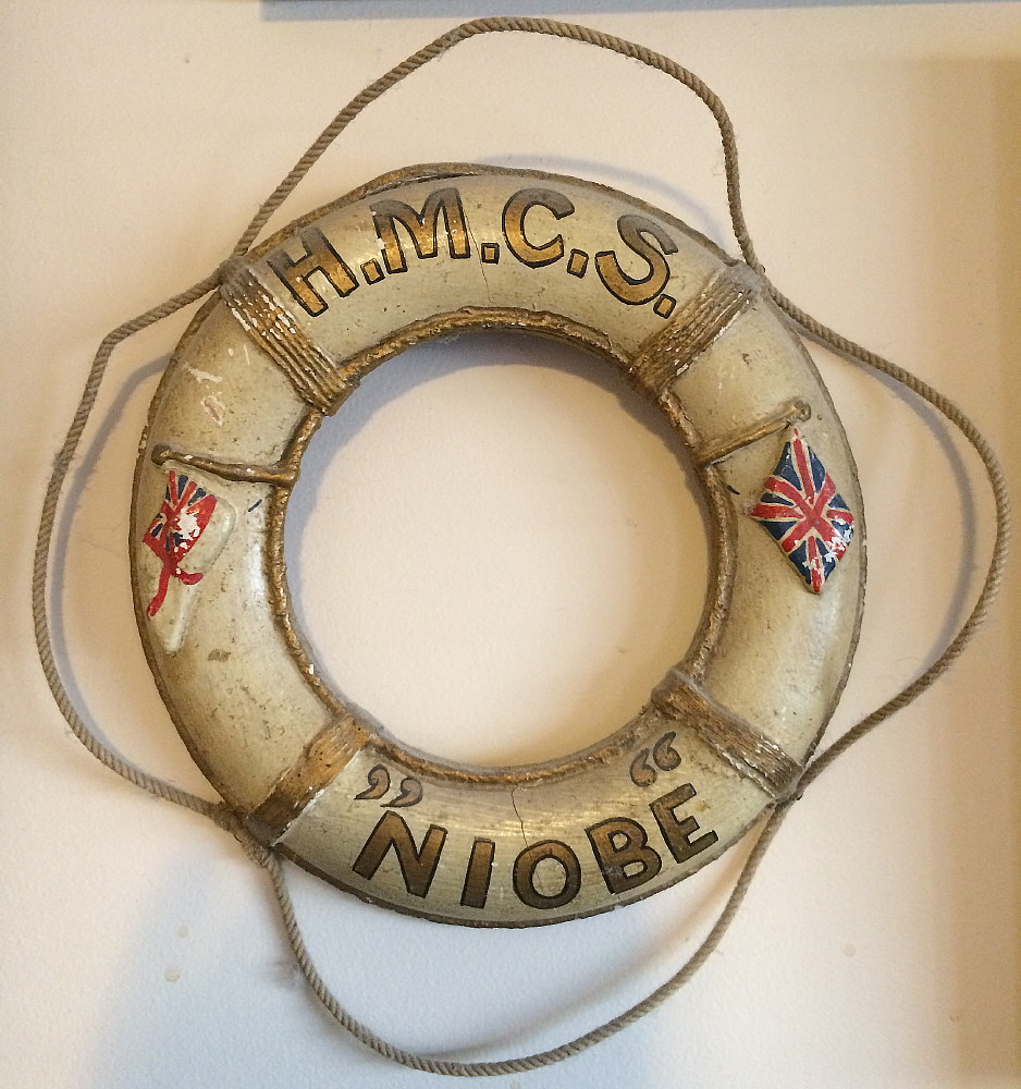 Royal Canadian Navy : HMCS Niobe, model lifebuoy