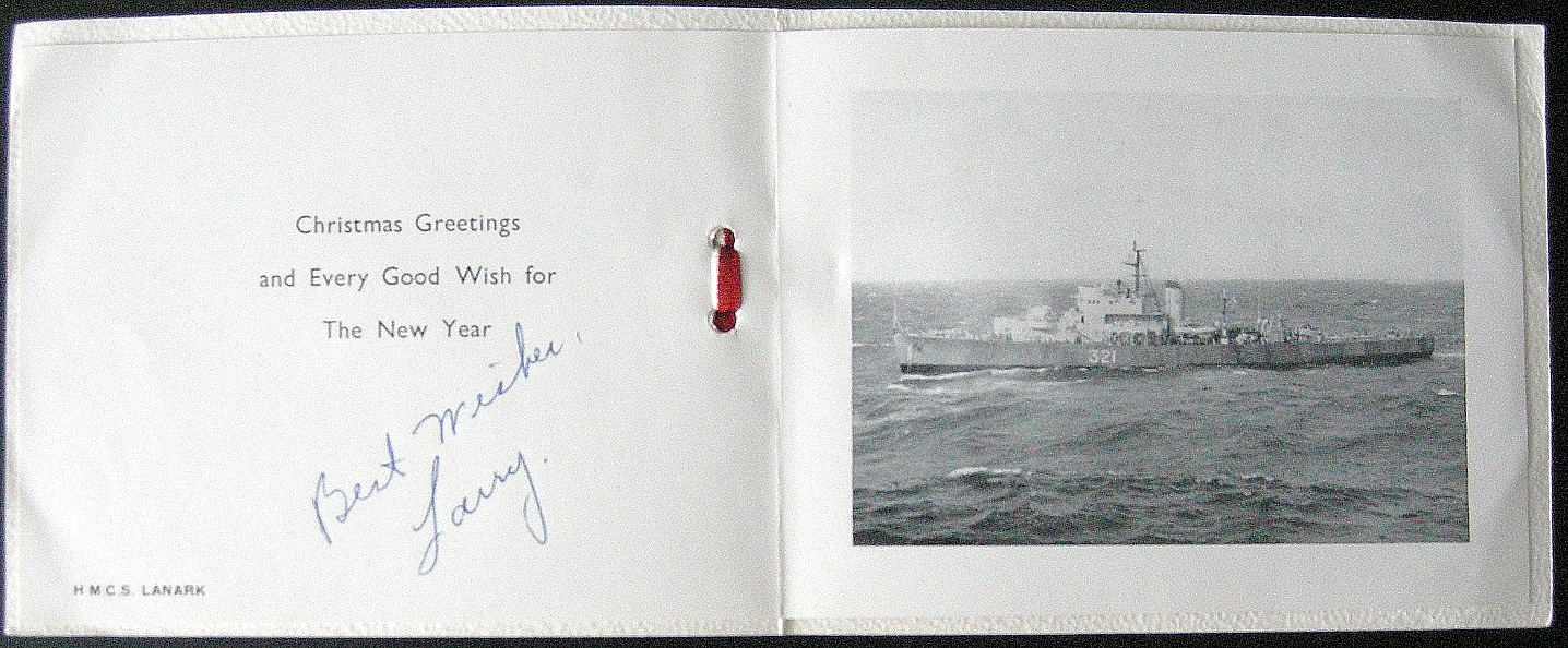 HMCS Lanark Christmas Card